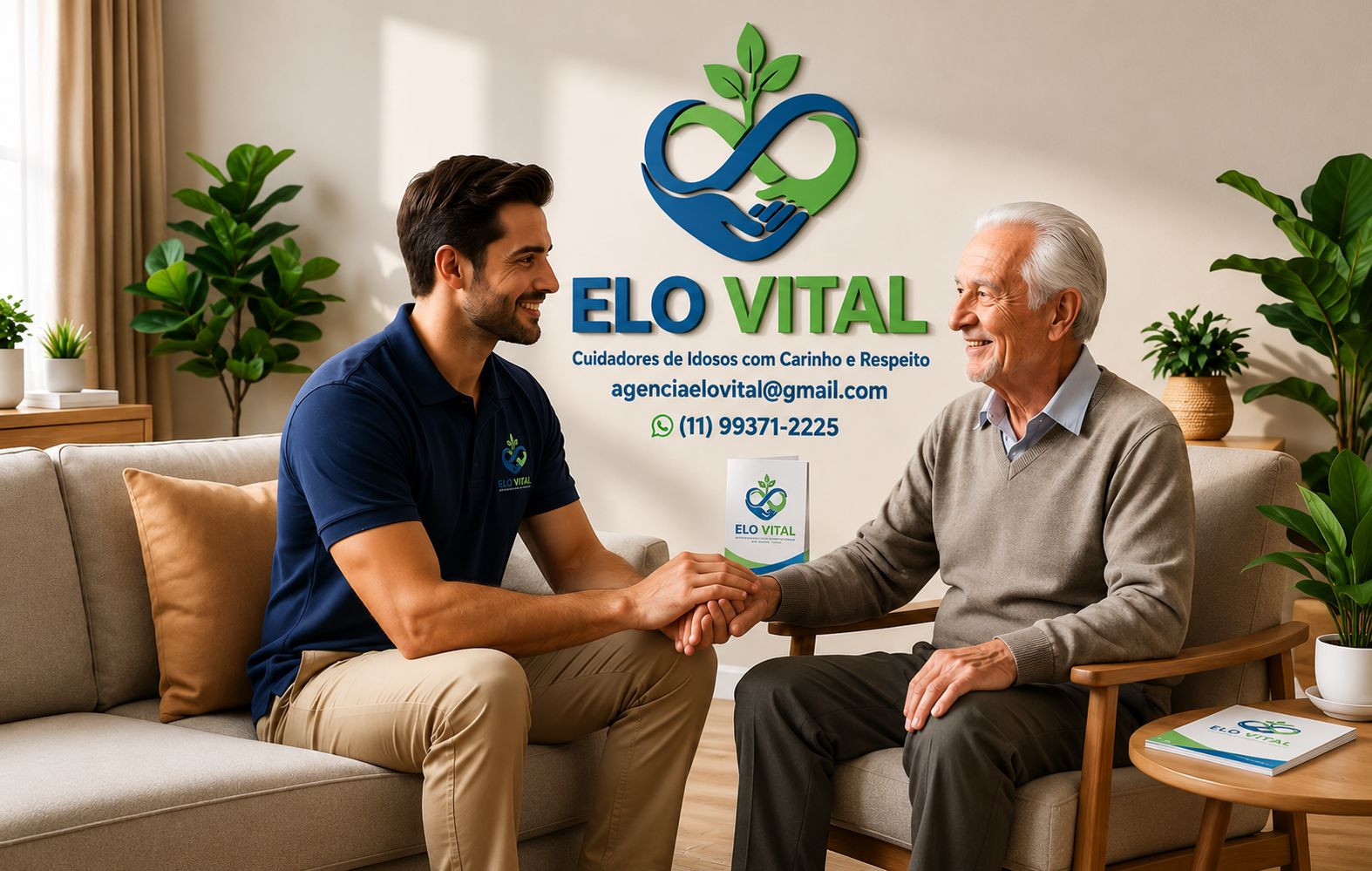 Cuidador e idoso Elo Vital